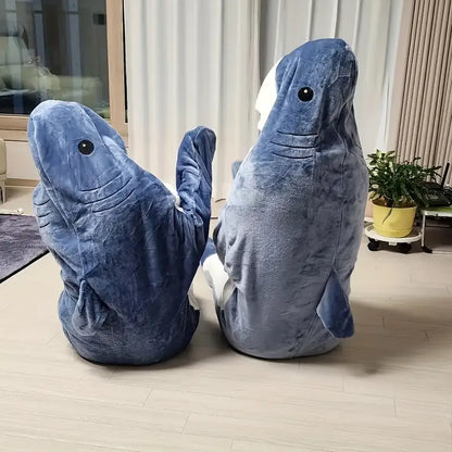 SnugglySharky Blanket Super Soft Hooded Sleeping Bag